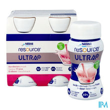 Charger l'image dans la galerie, Resource Ultra+ Aardbeiensmaak 4x125ml
