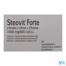 Charger l'image dans la galerie, Steovit Forte Citroen 1000mg/800ie Kauwtabl 90 Pip