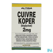 Load image into Gallery viewer, Altisa Koper Bisglycinaat 2mg Comp 60