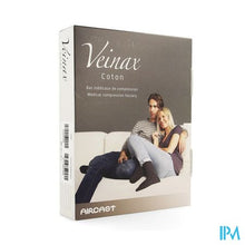 Afbeelding in Gallery-weergave laden, Veinax Kous Katoen Man 2 Lang Zwart Maat 3
