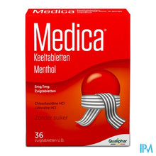 Charger l'image dans la galerie, Medica Keeltabletten Menthol 36 zuigtabletten