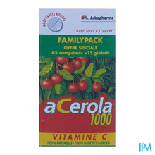 Charger l'image dans la galerie, Arkovital Acerola 1000 Familypack Kauwtabl 60