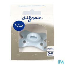 Charger l'image dans la galerie, Difrax Fopspeen Dental 0-6m Uni/pure Blauw/ice