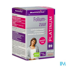 Afbeelding in Gallery-weergave laden, Mannavital Foliumzuur Platinum V-caps 90