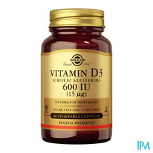 Charger l'image dans la galerie, Solgar Vitamin D-3 15mcg/600ie V-caps 60