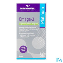 Charger l'image dans la galerie, Mannavital Omega 3 Algenolie V-caps 60