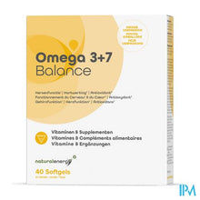 Charger l'image dans la galerie, Natural Energy Omega 3+7 Balance Caps 40