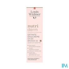 Afbeelding in Gallery-weergave laden, Widmer Nutriderm Getinte Dagcreme Uv 20 Bronze 02 30ml