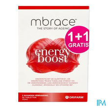Load image into Gallery viewer, Mbrace Energy Boost Tabl 60x2 1+1 Gratis