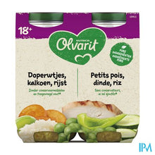 Charger l'image dans la galerie, Olvarit Doperwtjes Kalkoen Risotto 2x250g 18m01