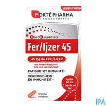 Afbeelding in Gallery-weergave laden, Ijzer 45 Forte Pharma Caps 60