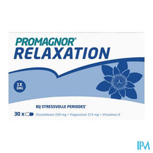 Afbeelding in Gallery-weergave laden, Promagnor Relaxation: Magnesium 350mg & Passiflora 200mg & Vitamine B 4mg (30 caps)