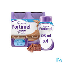 Afbeelding in Gallery-weergave laden, Fortimel Compact 2.4kcal Chocolade 4x125ml