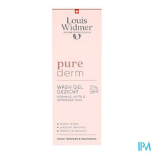 Load image into Gallery viewer, Widmer Purederm Wash Gel Gezicht Zonder Parfum 125ml