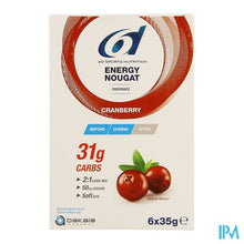 Afbeelding in Gallery-weergave laden, 6d Energy Nougat Cranberry 6 X 35g