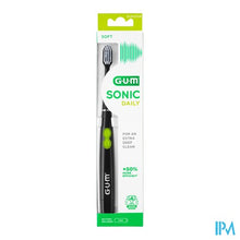 Afbeelding in Gallery-weergave laden, Gum Sonic Daily Batterij Tandenborstel Zwart