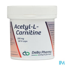 Afbeelding in Gallery-weergave laden, Acetyl-l-carnitine Caps 60x500mg Deba
