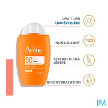 Afbeelding in Gallery-weergave laden, Avene Zon Spf50 Ultra Fluid Invisible 50ml