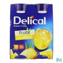Afbeelding in Gallery-weergave laden, Delical Vruchtendrank Ananas 4x200ml