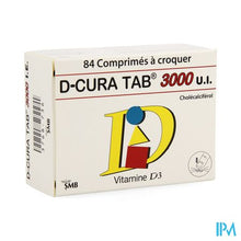 Afbeelding in Gallery-weergave laden, D-cura Tab 3 000 I.E. - 84 Kauwtabletten