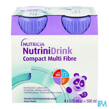 Load image into Gallery viewer, Nutrinidrink Compact Multi Fibre Neutraal 4x125ml