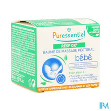 Afbeelding in Gallery-weergave laden, Puressentiel Ademhaling Massagebalsem Baby 30ml