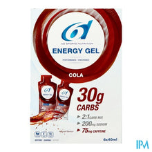 Charger l'image dans la galerie, 6d Sixd Energy + Caffeine Gel Cola 6x40ml