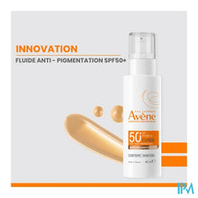 Afbeelding in Gallery-weergave laden, Avene Zon Spf50+ A/pigment Fluide 40ml