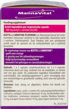 Afbeelding in Gallery-weergave laden, Mannavital Acetyl l-carnitine Platinum V-caps 60
