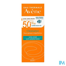 Afbeelding in Gallery-weergave laden, Avene Zon Spf50+ Cleanance 50ml