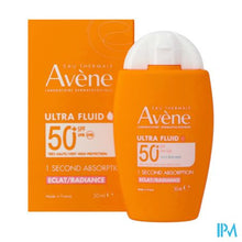 Charger l'image dans la galerie, Avene Zon Spf50+ Ultra Fluid Eclat Radiance 50ml