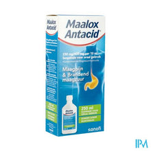 Charger l'image dans la galerie, Maalox Antacid 230mg/400mg/10ml Susp Oraal 250ml