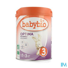 Load image into Gallery viewer, Babybio Optima 3 Peutermelk 800g