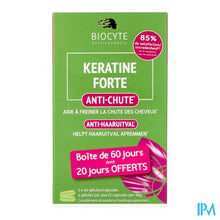 Load image into Gallery viewer, Biocyte Keratine Forte Haaruitval Caps 120