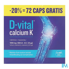 Load image into Gallery viewer, D-vital Calcium K Caps 2x180 Promo
