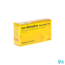 Afbeelding in Gallery-weergave laden, Iso Betadine Derm 10% Unidose Fl 10x5ml