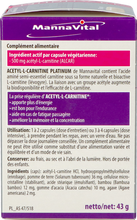 Afbeelding in Gallery-weergave laden, Mannavital Acetyl l-carnitine Platinum V-caps 60