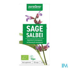 Afbeelding in Gallery-weergave laden, Purasana Salie 250mg Bio V-caps 120