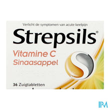 Load image into Gallery viewer, Strepsils Vitamine C Sinaasappel Past 36