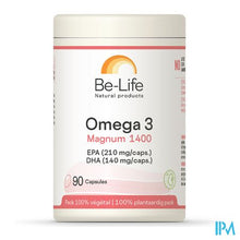 Afbeelding in Gallery-weergave laden, Omega 3 Magnum 1400 Be Life Caps 90 Pf01212