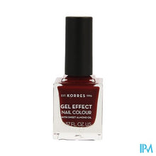 Load image into Gallery viewer, Korres Km Gel Effect Nail 57 Burgundy Red 11ml