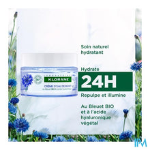 Load image into Gallery viewer, Klorane Gezicht Korenbloem Watercreme 50ml