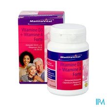Load image into Gallery viewer, Mannavital Vitamine D3 + Vitamine A Forte Caps 90