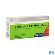 Load image into Gallery viewer, Cetirizine Sandoz Comp 20 X 10mg