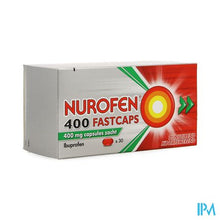 Charger l'image dans la galerie, Nurofen 400 Fastcaps Caps 30x400mg