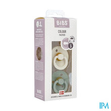 Afbeelding in Gallery-weergave laden, Bibs 3 Fopspeen Duo Sage Ivory