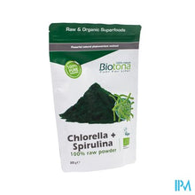 Afbeelding in Gallery-weergave laden, Biotona Chlorella + Spirulina Raw Powder 200g