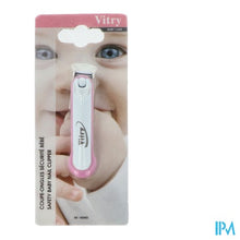 Load image into Gallery viewer, Nagelknipper Baby Met Veiligheid Blauw/roos (azie)