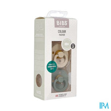 Load image into Gallery viewer, Bibs 2 Fopspeen Symmetric Duo Vanilla/pine 2