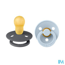 Load image into Gallery viewer, Bibs 3 Fopspeen Duo Iron Baby Blue